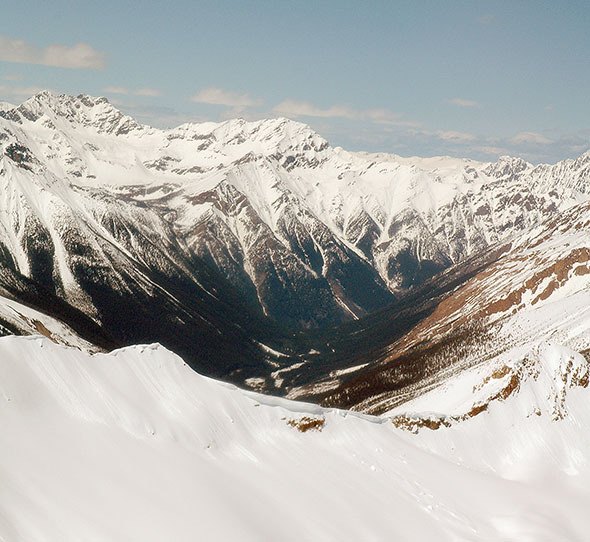 A view of the Jumbo area in the Purcell Mountains near Invermere.