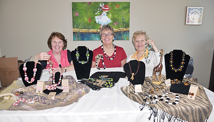 Members of the Valley GoGo Sisters show off some of the jewelry at the 2011 sale. This year's takes place on May 19.