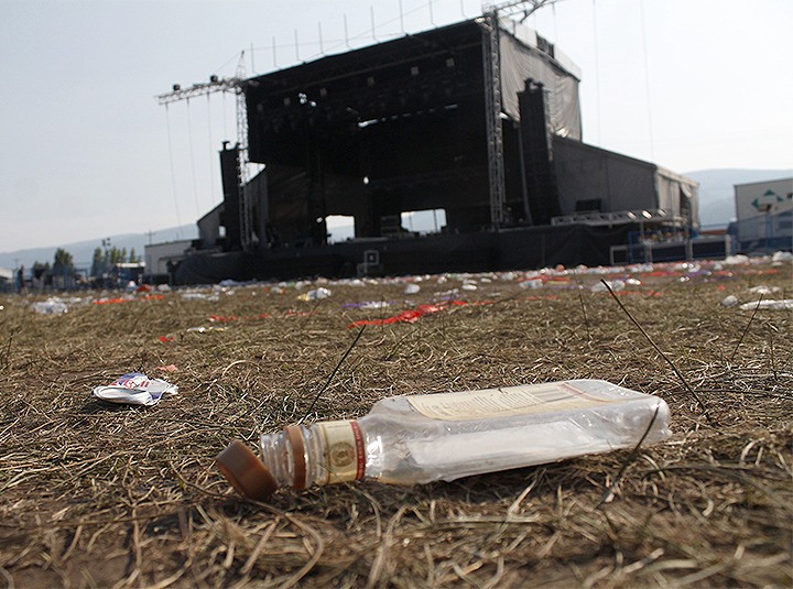 Boonstock music festival grounds near Penticton Monday