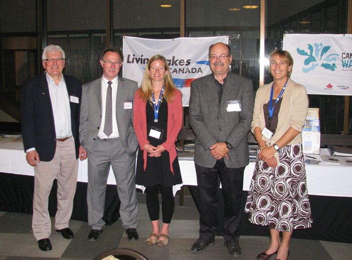 Wildsight development director Kat Hartwig (far right) stands with Heather Leschied and the rest of the Living Lakes Canada executive at the organization's first gathering in Winnipeg