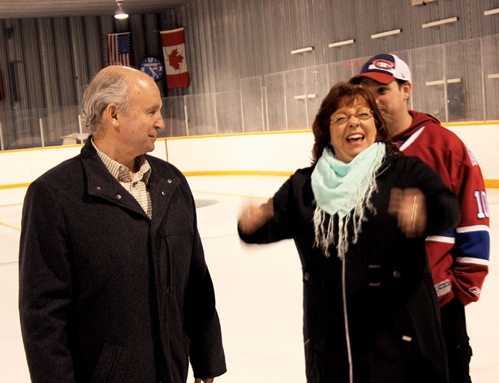 Canal Flats mayor Ute Juras celebrates the $800