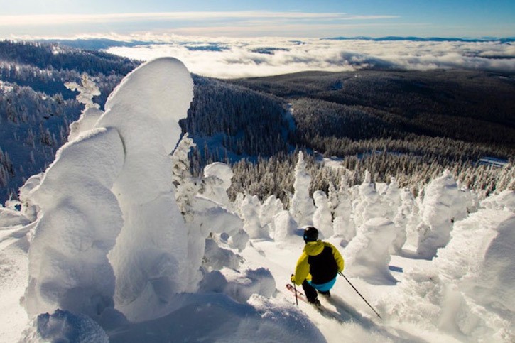 Larger than normal snowpacks in the Central Interior