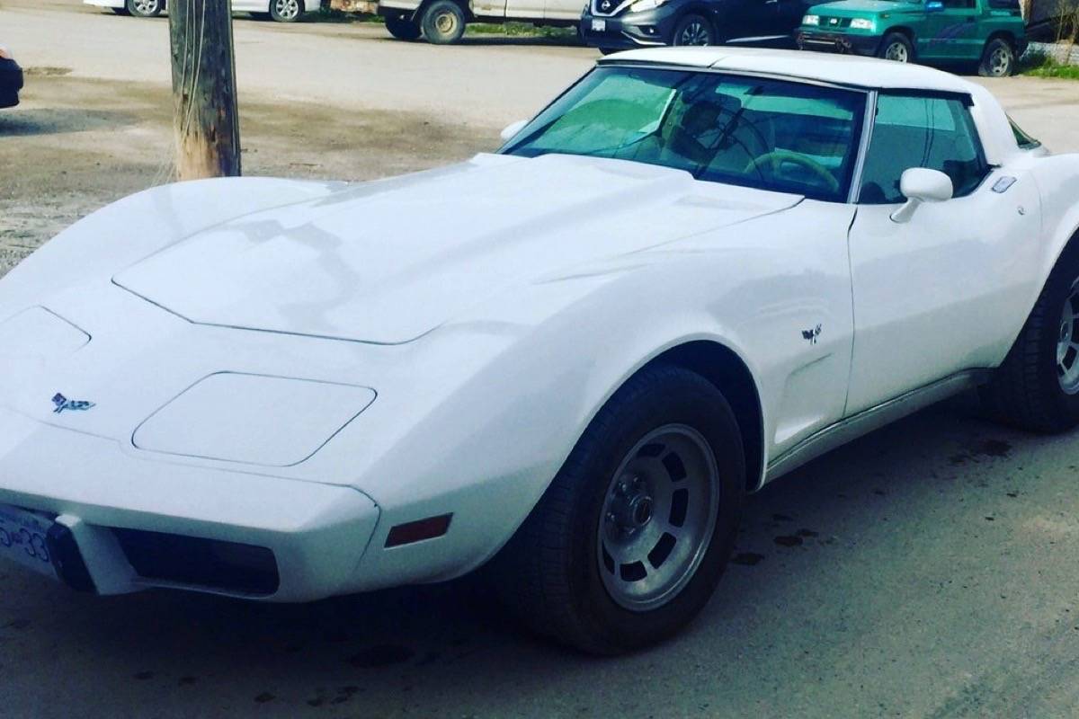 The Rockies classic car fundraiser is for this 1979 Corvette. Raffle tickets will be available at summer markets and Home Hardware.                                Photo by Amanda Nason