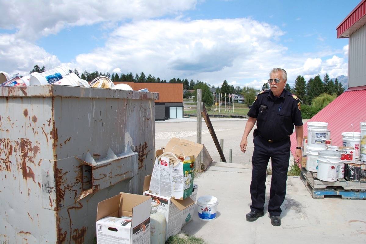 Paint product problems at Invermere Fire Hall