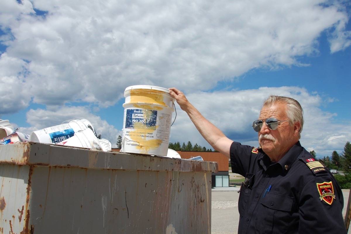 Paint product problems at Invermere Fire Hall