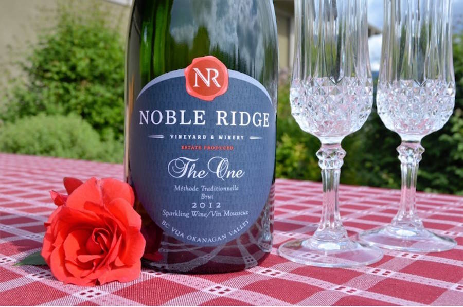 Noble Ridge Vineyards and Winery’s “The One” Sparkling 2012 was awarded one of twelve 2017 Lieutenant Governor’s Awards. - Image Credit: Facebook/Noble Ridge Vineyards & Winery