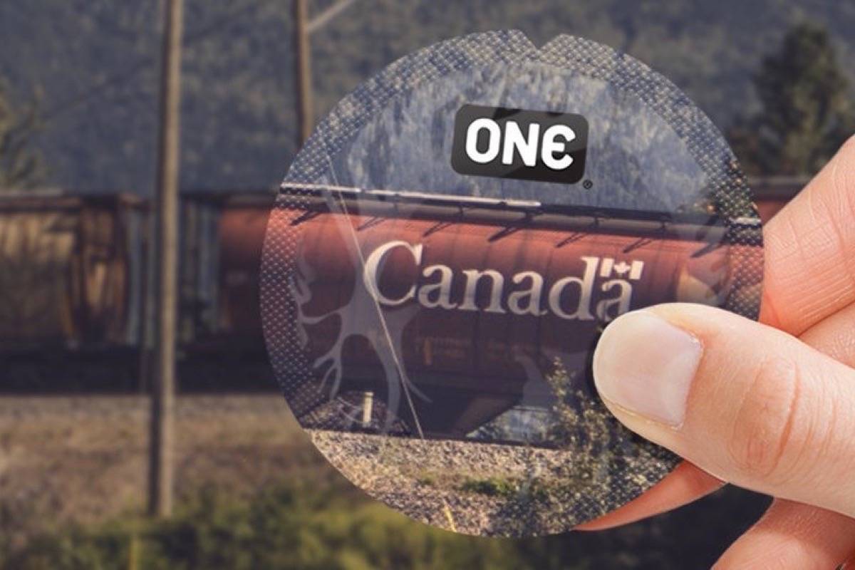 ONE Condoms even has a contest running to celebrate Canada 150. (ONECondoms/Twitter)