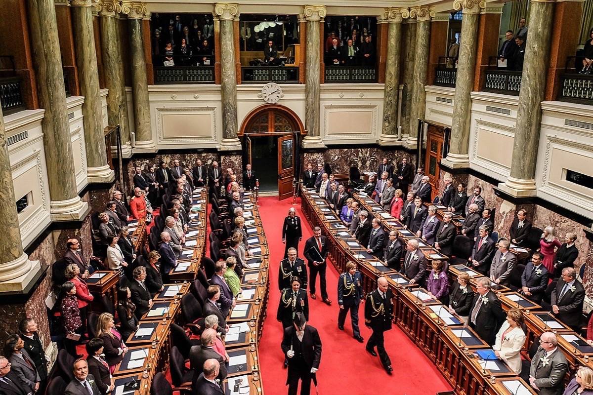 VIDEO: B.C. Liberals elect speaker to begin historic session