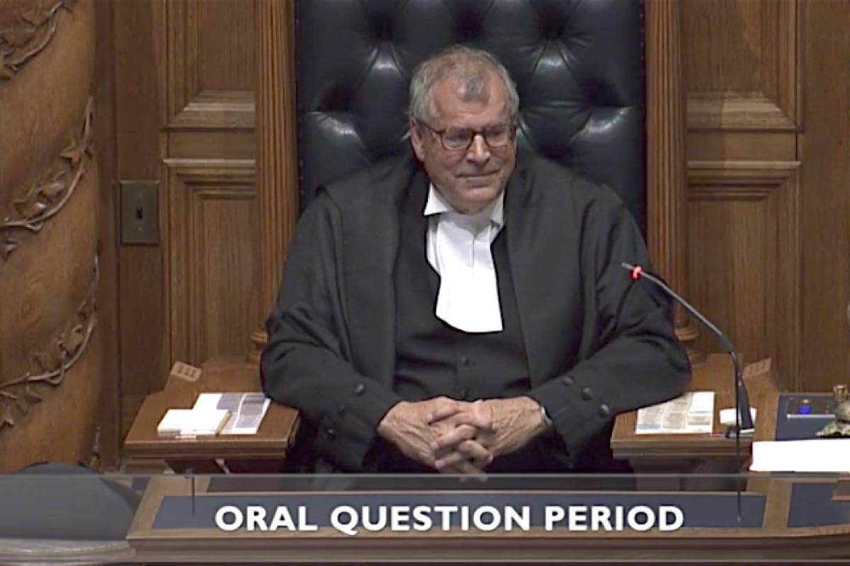 Speaker Steve Thomson has tricky procedural questions to consider during his first, and possibly only, week on the job. (Hansard TV)