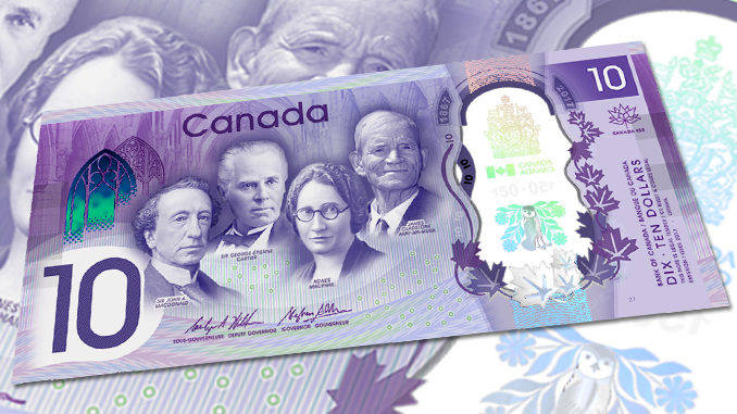 Canada launches commemorative $10 bill