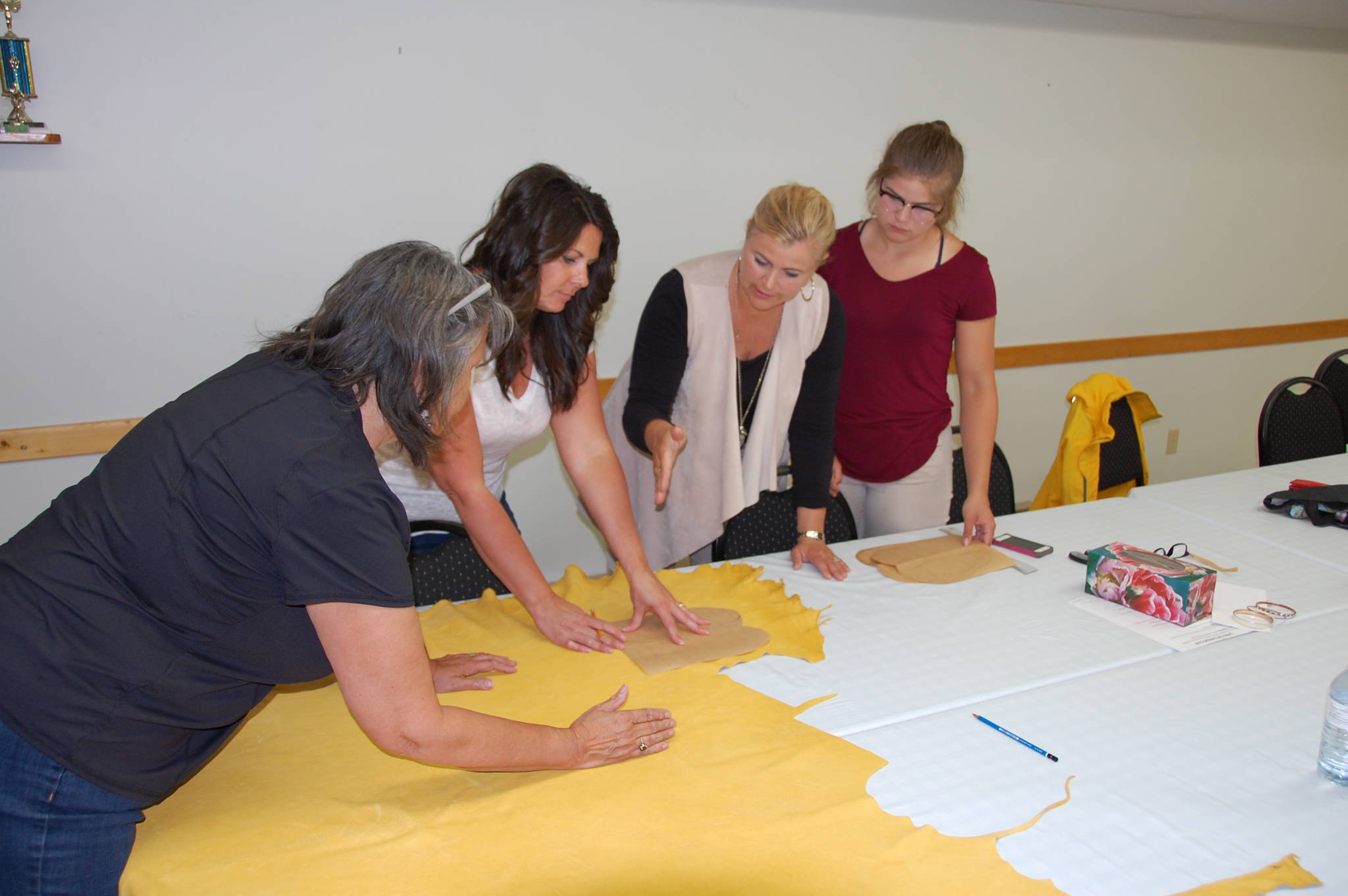 The Columbia Valley Métis Association hosted a mocassin making workshop Wednesday, June 14 in Canal Flats.                                Photo by                                Dean Midyette