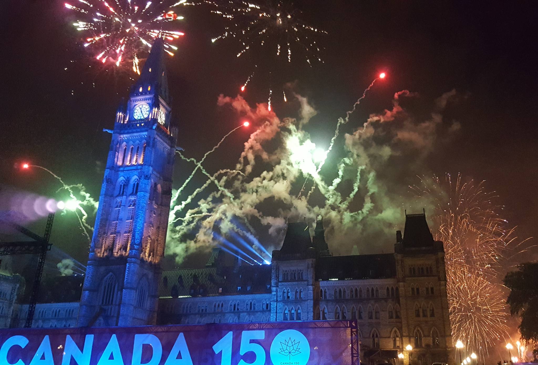 MP Wayne Stetski captured the stunning fireworks display over Parliament Hill in Ottawa on July 1.