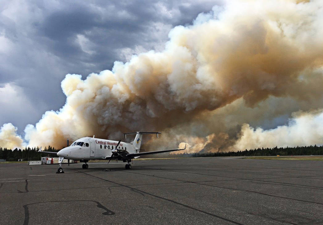 Williams Lake resident Donna Ford sent this photograph from the airport on Friday.
