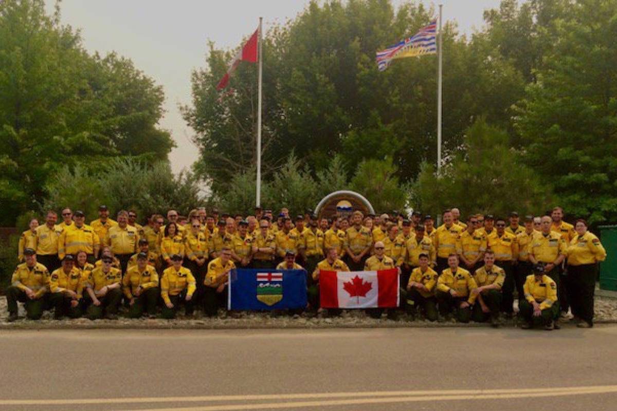 Firefighters from all around Canada are arriving in B.C. (BC Wildfire Service