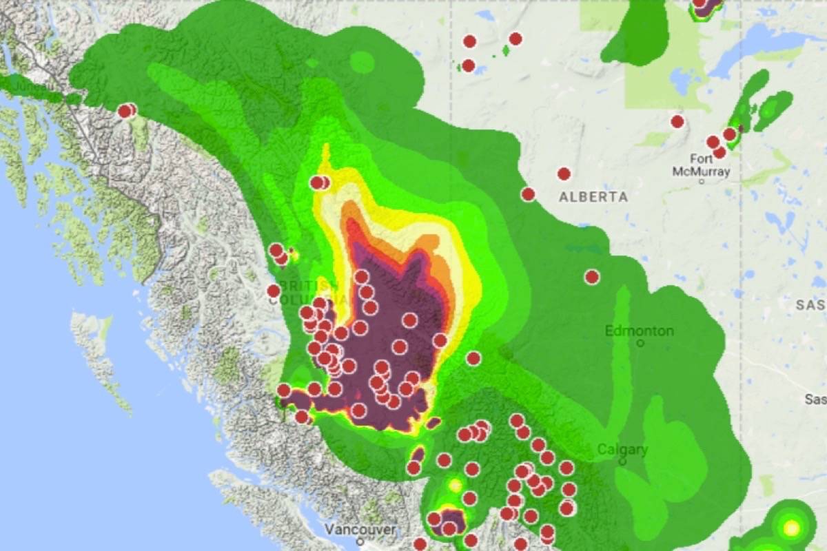 Wildfire smoke clearing in B.C.: CDC